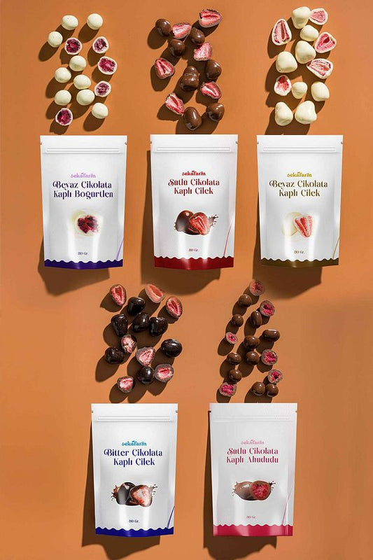 Chocolate Covered Freeze-Dried Fruit – 5-Piece Premium Gift Set