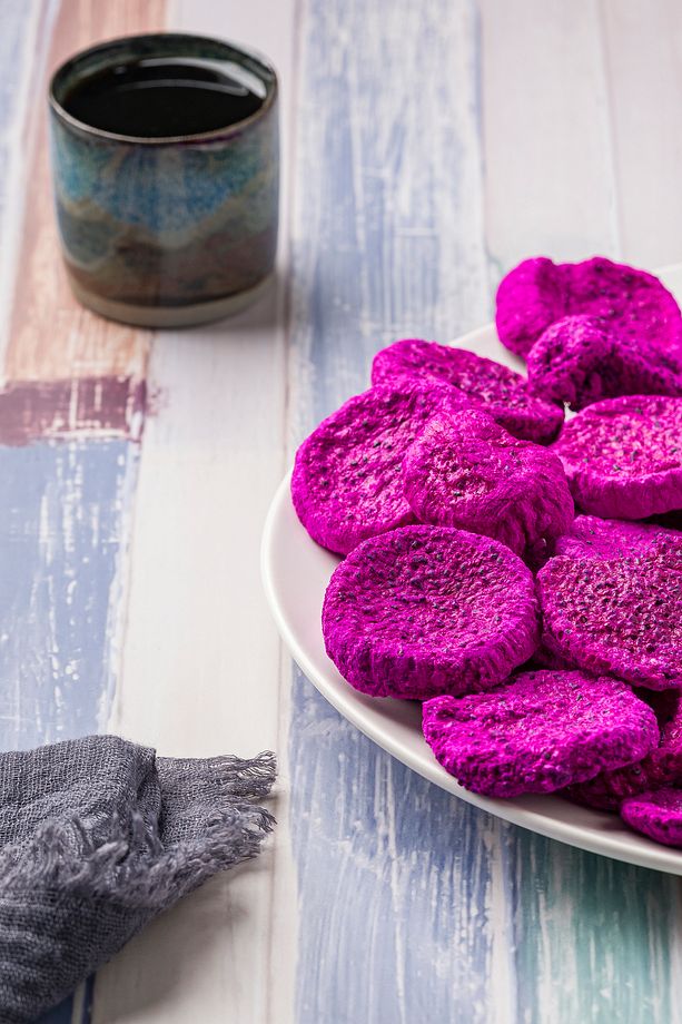 Freeze-Dried Dragon Fruit Chips | Healthy No Sugar Snack | 10-Pack (30g x 10)