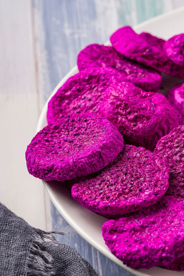 Freeze-Dried Dragon Fruit Chips | Healthy No Sugar Snack | 10-Pack (30g x 10)