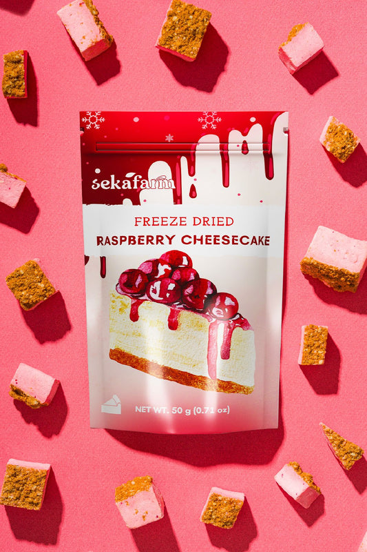 Freeze-Dried Raspberry Cheesecake – 3-Pack Crunchy No-Fridge Dessert (3 x 50g)