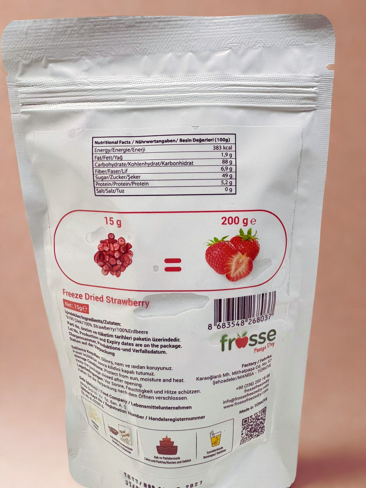 Mix1 Freeze Dried Red Berries Snack – 10 Packs | Additive-Free, Vegan & Healthy