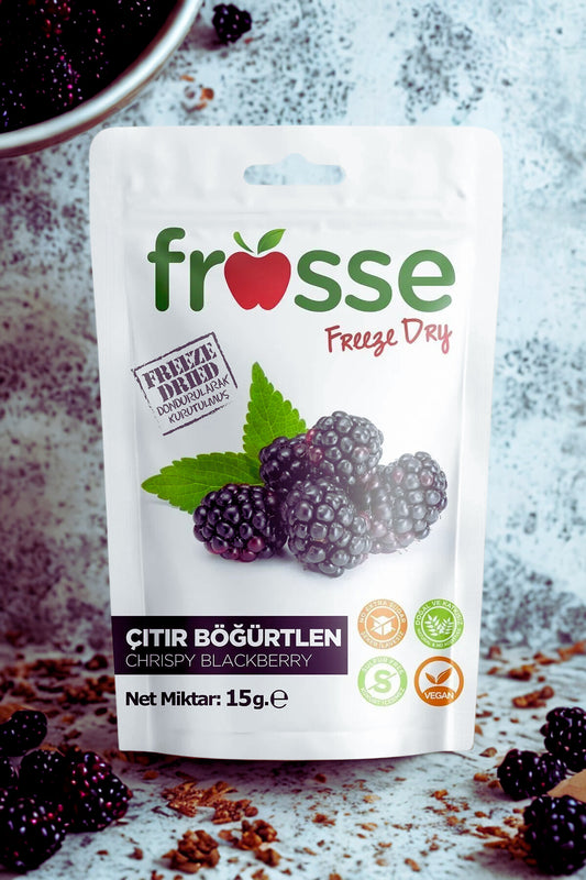 Blackberry Crisps | Freeze Dried Fruit Chips | 10x15g Natural Snack