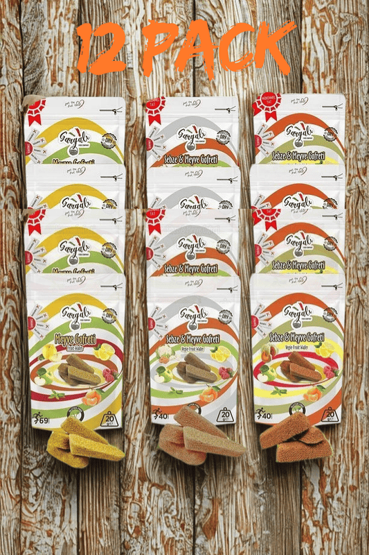 Healthy Fruit & Veggie Wafer | Freeze-Dried | No Sugar | Vegan Snack (12 x 20g Pack)