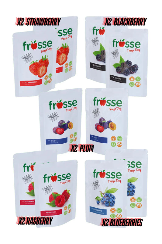 Mix1 Freeze Dried Red Berries Snack – 10 Packs | Additive-Free, Vegan & Healthy