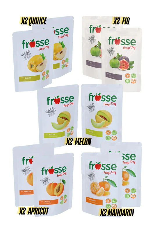 Yellow Fruits Box | Freeze Dried | 10-Pack Natural Dried Fruit Snack
